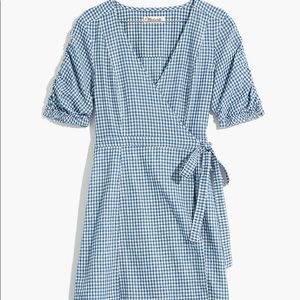Madewell checkered mini dress